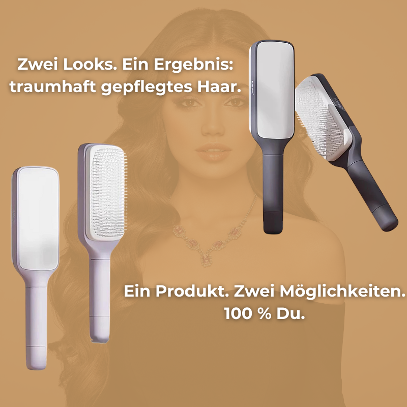 CleanBrush Pro! Selbst reinigende Haar bürste Schnell-Hygienisch-Praktisch