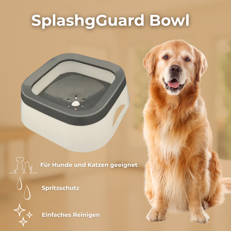 SplashGuard Bowl – Der tropffreie Wassernapf für saubere Böden